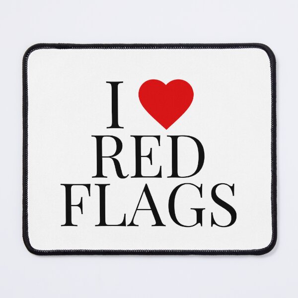Item preview, i love red flags designed and sold by wildthangcreate.