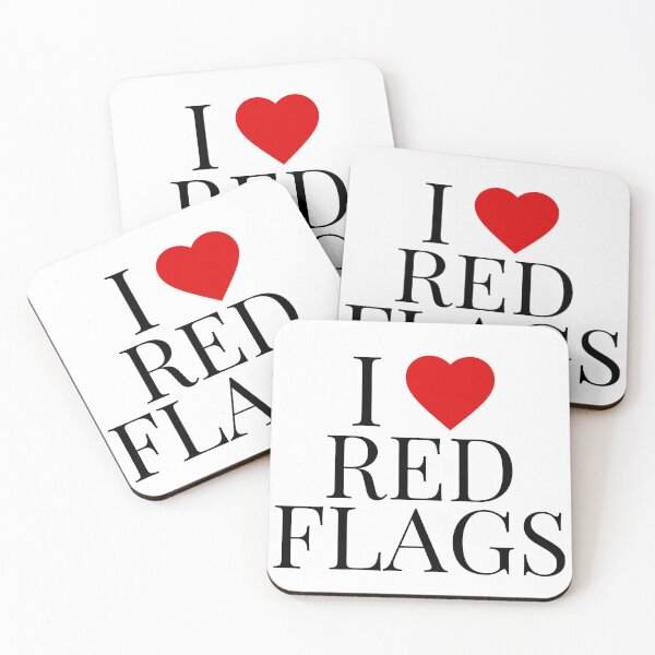 Item preview, i love red flags designed and sold by wildthangcreate.