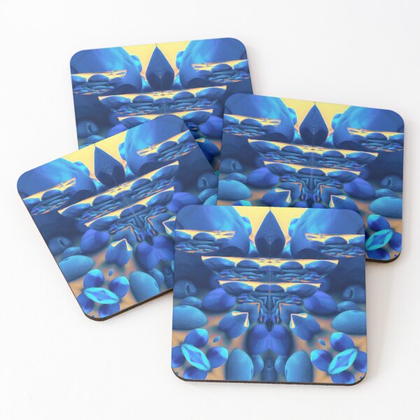 Item preview, Superb assortment of jewellery stone encrusted in sand and painted in unique shades of blue - ideal gift idea for bluestone jewelry lovers. designed and sold by Ralek.