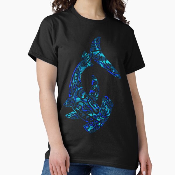 Item preview, Vintage Hawaiian Tribal Hammerhead Shark designed and sold by sunnthreads.