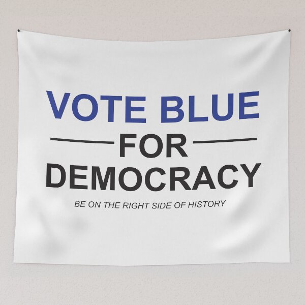 Item preview, Vote blue for democracy designed and sold by Politics-Corner.