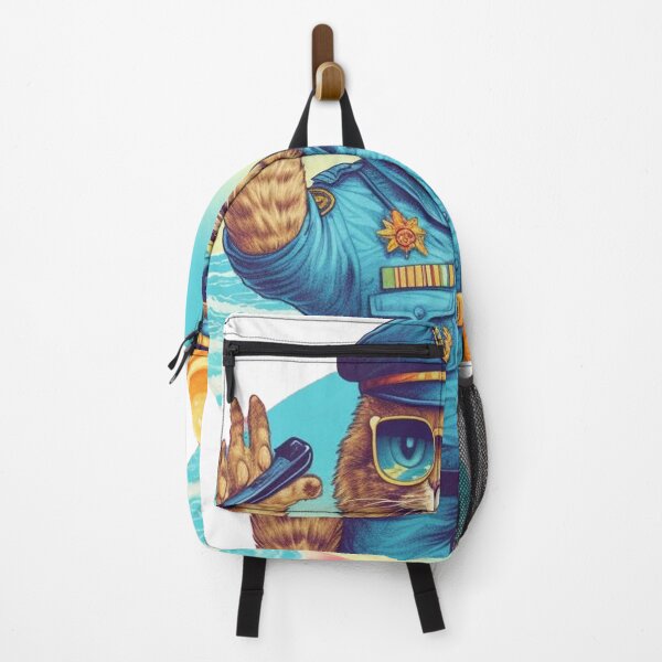Item preview, Beachy Pawtrol Police Cat: Surfing into Action! designed and sold by Hados Damilola.