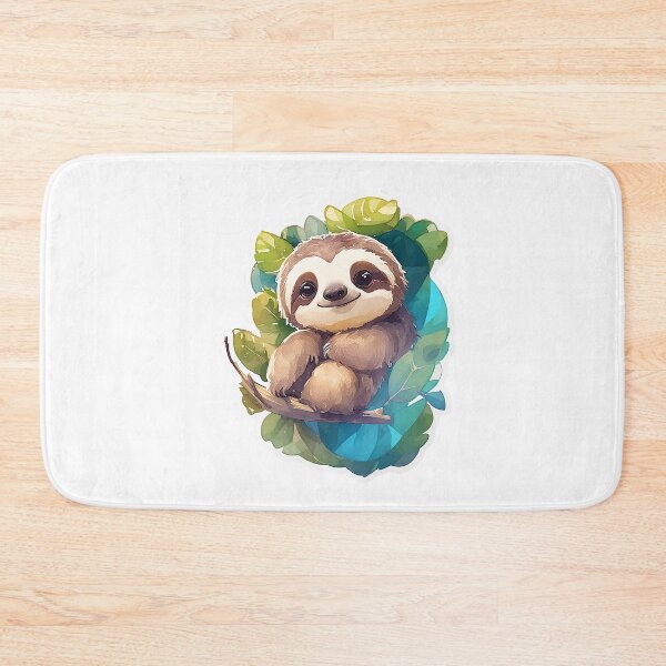 Item preview, Cute Sloth Sticker Animal Digital Clipart designed and sold by PrintfulClipart.