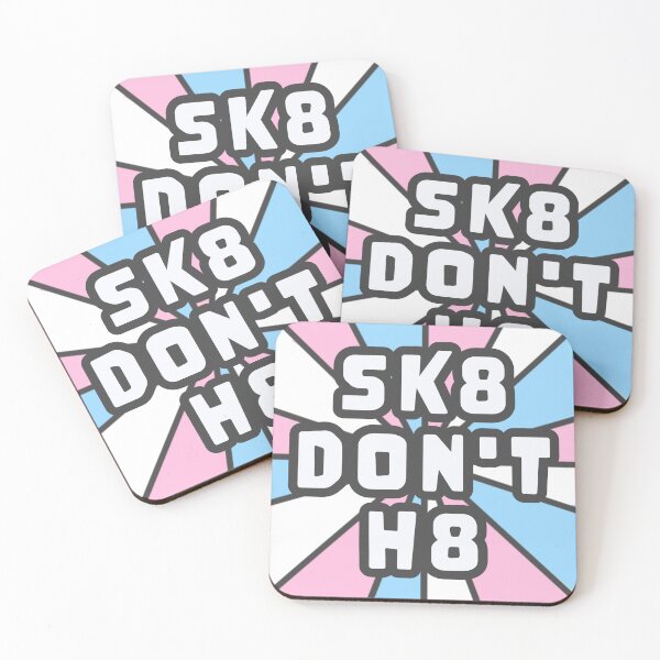 Item preview, Sk8 Don't H8 Trans Pride designed and sold by ChiralFilmworks.