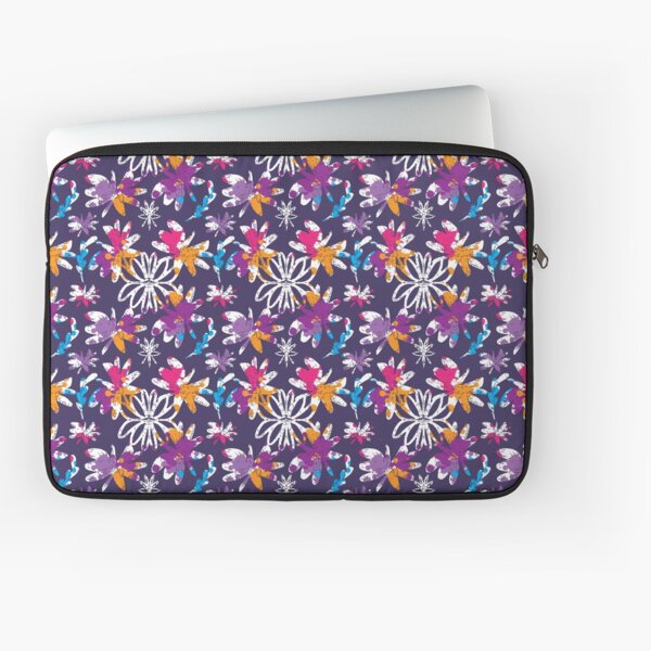 Bright Blooms Purple Laptop Sleeve