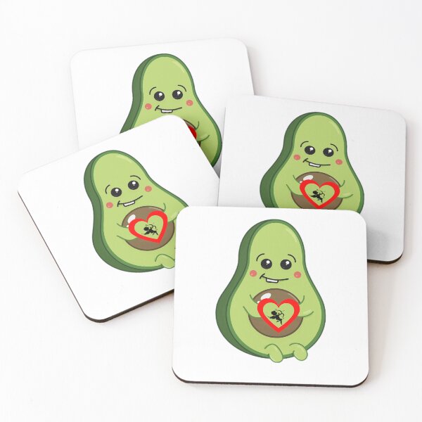 Item preview, Avocado heart-shaped artwork designed and sold by pedroserpa.