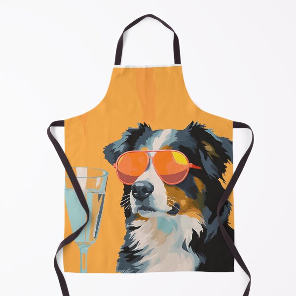 Item preview, Australian shepherd dog wearing sunglasses - Cool cocktail dog designed and sold by Straya75.