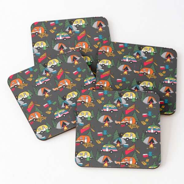 Item preview, Camp Life on Grey  designed and sold by Quick Brown Fox Canada.