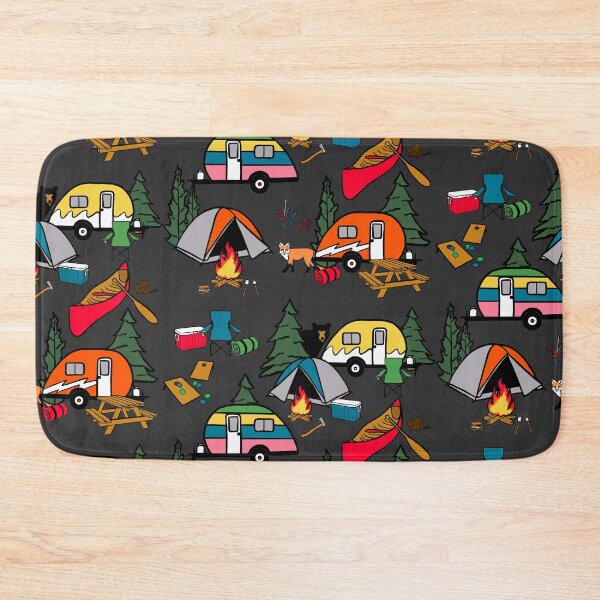 Item preview, Camp Life on Grey designed and sold by Quick Brown Fox Canada.