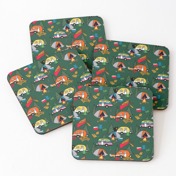 Item preview, Camp Life on Green designed and sold by Quick Brown Fox Canada.