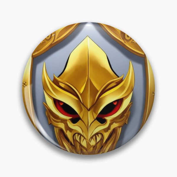 Item preview, Golden Emblem with Devil's face designed and sold by artwealllove.