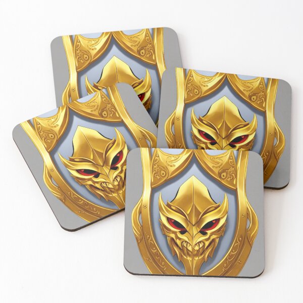 Item preview, Golden Emblem with Devil's face designed and sold by artwealllove.