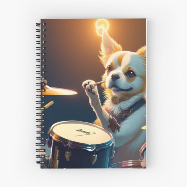 Item preview, drummer dog designed and sold by Nenewyes.