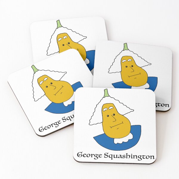 Item preview, George Squashington History Pun Cartoon Drawing designed and sold by rosaliemillen.
