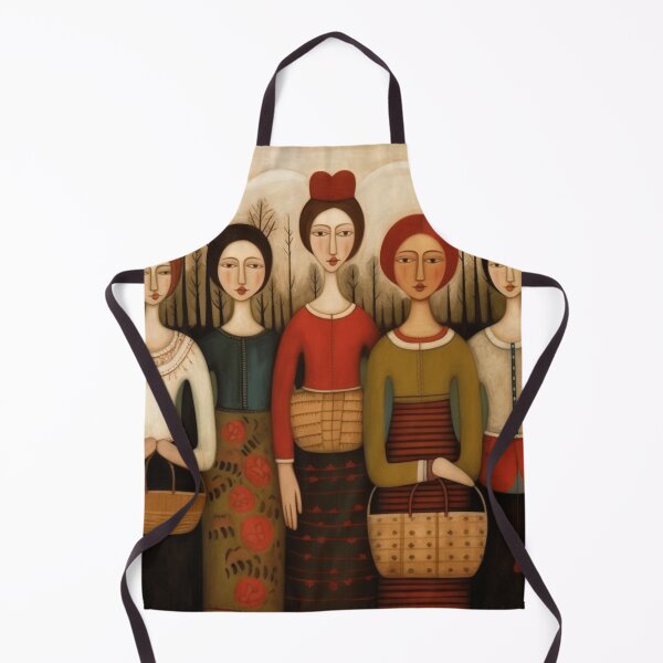 Item preview, The Harvesters, folk art style designed and sold by SBD-Shop.