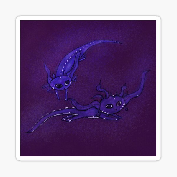 Axolotl Focal Beads Silicone Purple Salamander Anime | 12 pk Bulk Wholesale  for Freshie String Hangers Beadable Pen Assorted Set Badge Clip