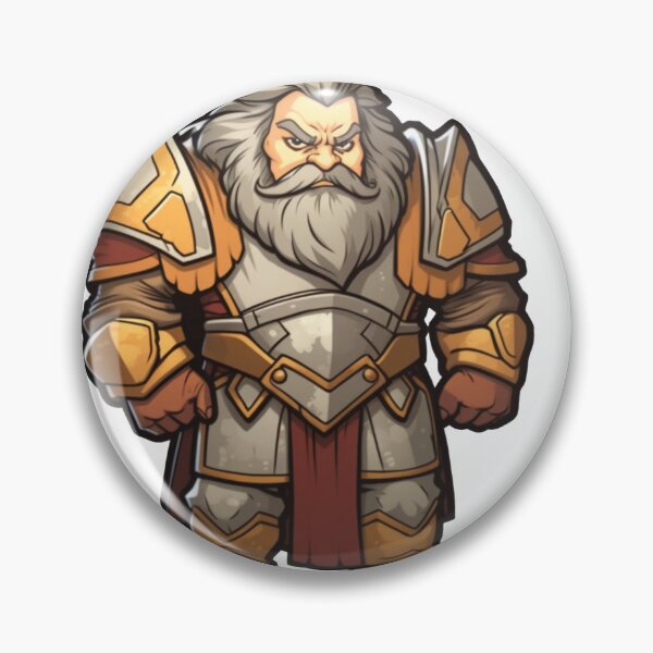 Item preview, Dwarf Paladin designed and sold by TellezStickers.