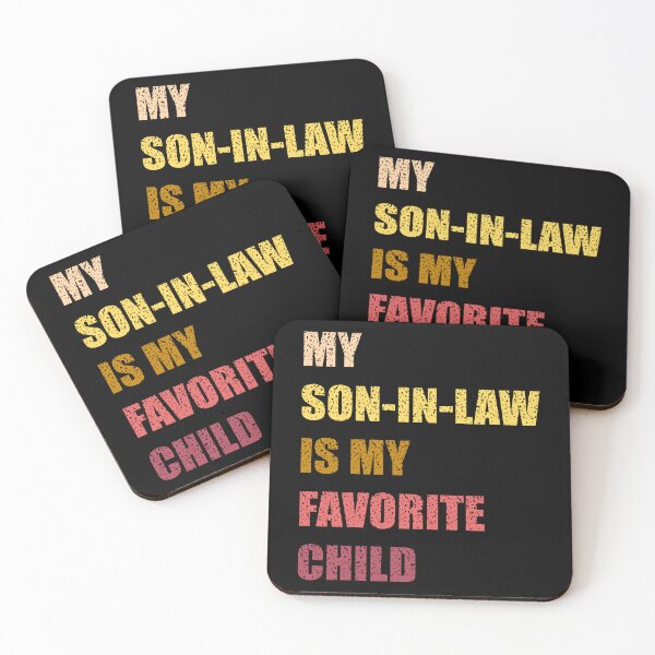 Item preview, My son-in-law is my favorite child-t-shirt design - Sticker Redbubble designed and sold by bluehatgraphics.