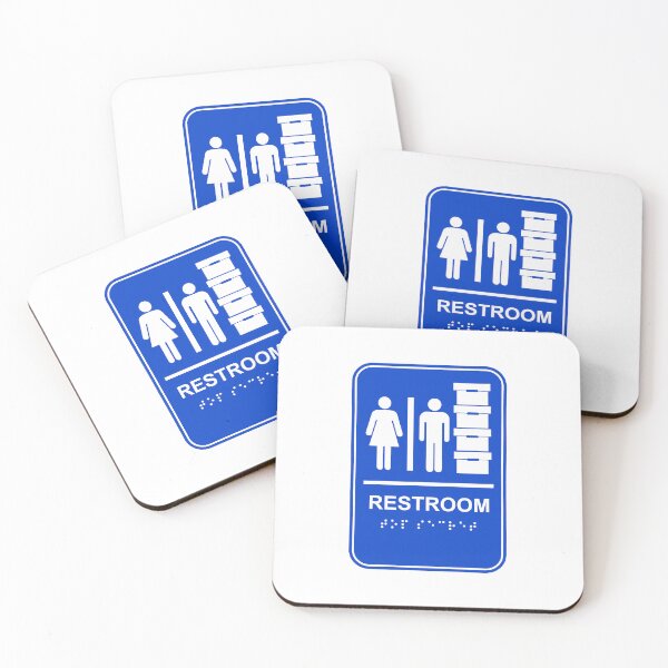 Item preview, blue Trump Restroom and Document Storage - TOP SECRET in braille designed and sold by Thelittlelord.
