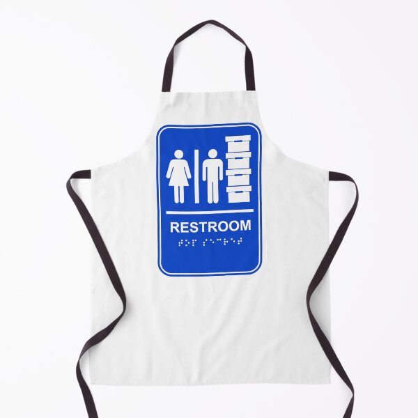 Item preview, blue Trump Restroom and Document Storage - TOP SECRET in braille designed and sold by Thelittlelord.