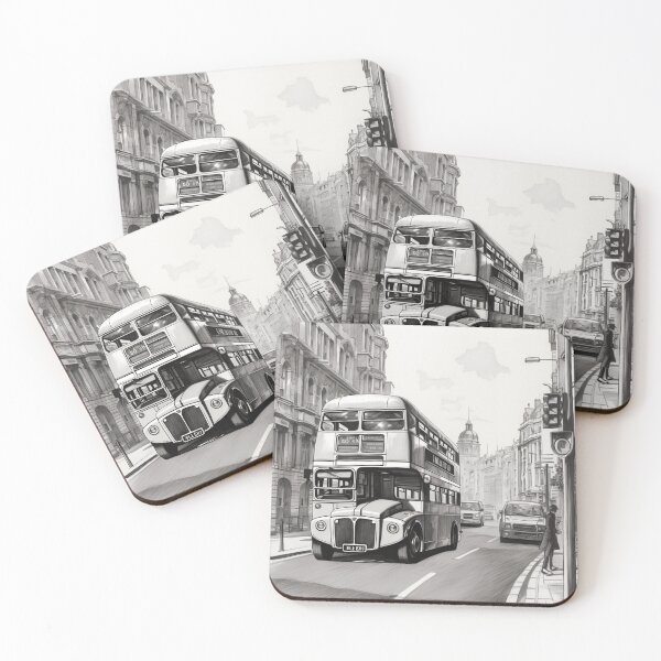 Item preview, A London Bus Sketch designed and sold by Sketch-Shack.
