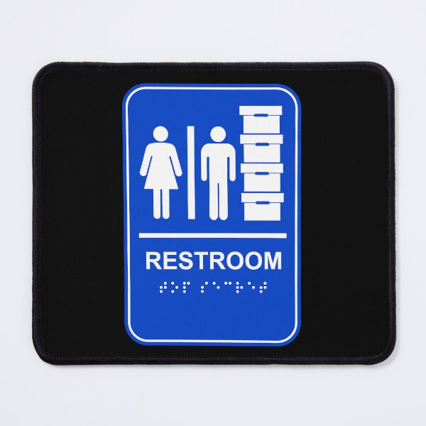 Item preview, BLUE Trump Restroom and Document Storage - TOP SECRET in braille 2.0 designed and sold by Thelittlelord.