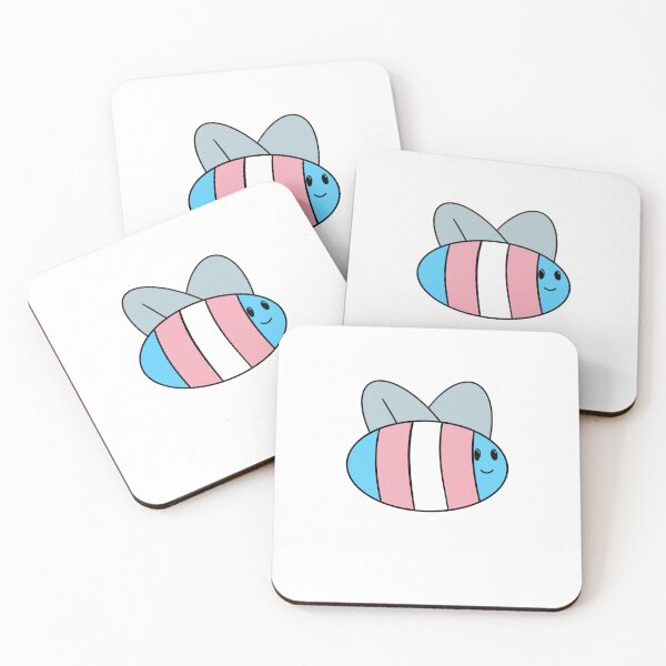 Item preview, Trans flag bee designed and sold by bookwoof.