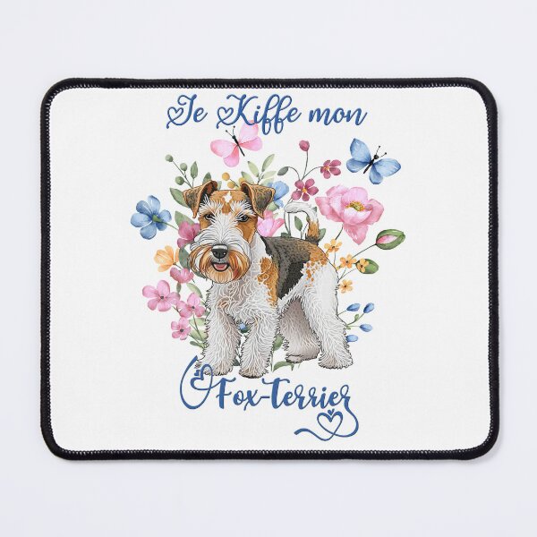 Item preview, Wire Fox Terrier dog, I love my Fox terrier for terrier lovers, in French designed and sold by isaweb.