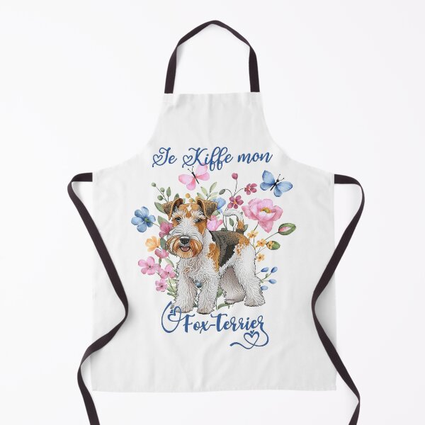 Item preview, Wire Fox Terrier dog, I love my Fox terrier for terrier lovers, in French designed and sold by isaweb.