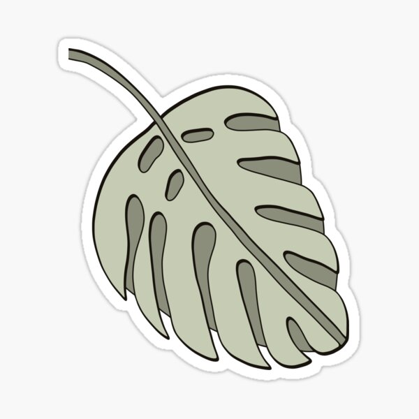 Item preview,  Monstera Plant Green Line Art 2/2 designed and sold by lbestdesigns.
