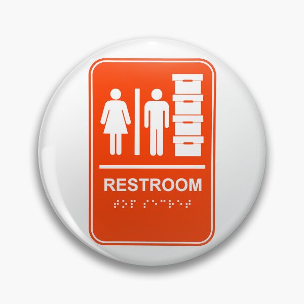 Item preview, ORANGE Trump Restroom and Document Storage - TOP SECRET in braille designed and sold by Thelittlelord.