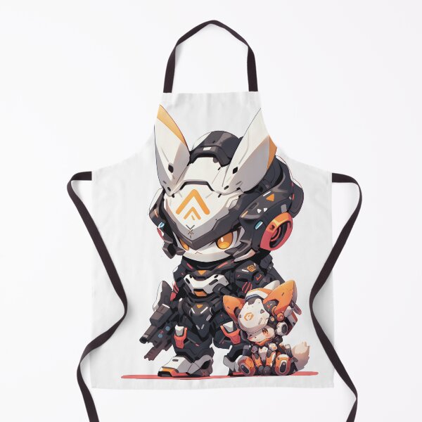 Item preview, Anime Chibi Warrior and Mech Suit Dog Sticker - Unbreakable Bond designed and sold by Originull7.