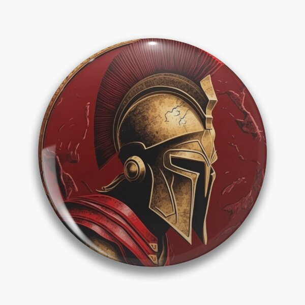 Item preview, Spartan Helmet Logo designed and sold by AI Dream Journal.
