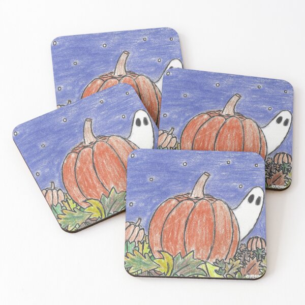 Item preview, Spooky Ghost Hiding in the Pumpkin Patch designed and sold by GrudleBay.
