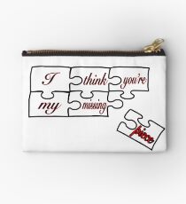 I think you're my missing piece - white Studio Pouch