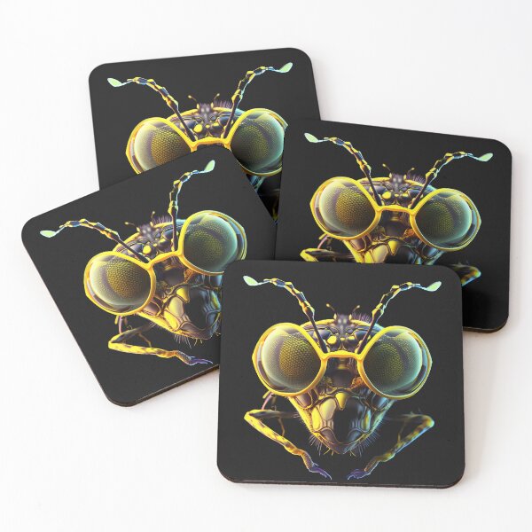 Item preview, COOL WASP funny animal design. Neon yellow wasp wearing shades designed and sold by Beso75.