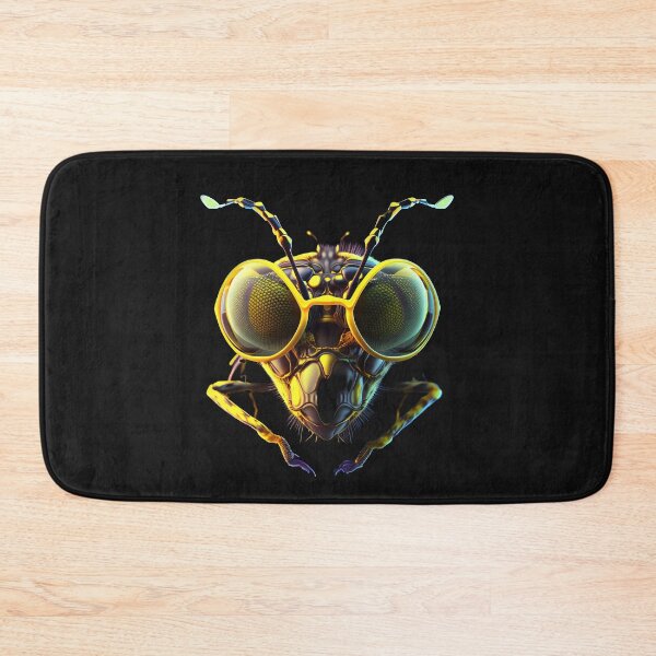 Item preview, COOL WASP funny animal design. Neon yellow wasp wearing shades designed and sold by Beso75.