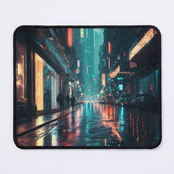 Item preview, Rainy Street Cyberpunk Elements designed and sold by cyberartmaker.