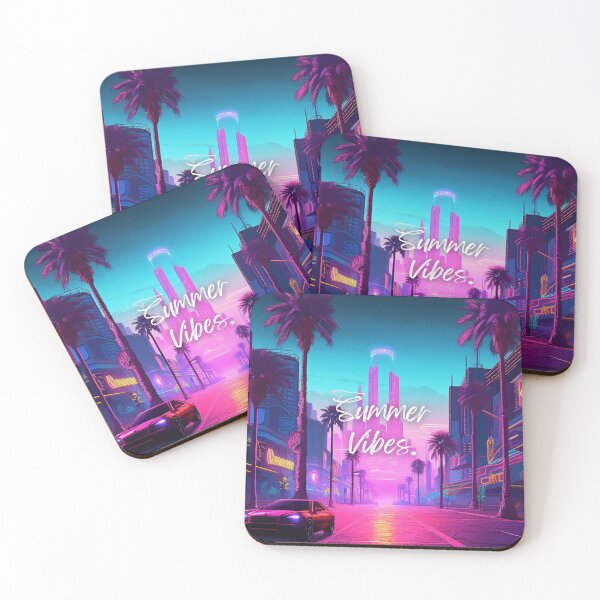 Item preview, Cyberpunk Summer: Futuristic Wallpapers for a Stylish Season designed and sold by RIAiCreations.
