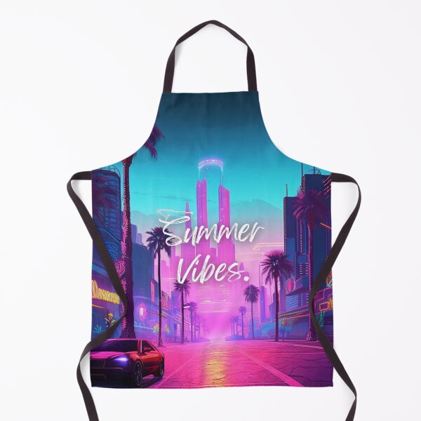 Aperçu de l'œuvre Cyberpunk Summer : des fonds d'écran futuristes pour une saison stylée créée et vendue par RIAiCreations.