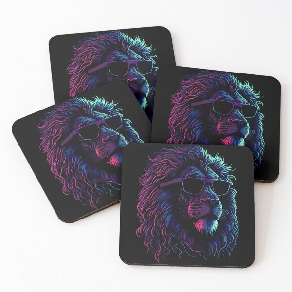 Item preview, Colorful Lion Portrait designed and sold by Xhevahir.