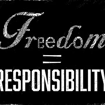 Artwork thumbnail, Freedom = Responsibility  by RuthHartes