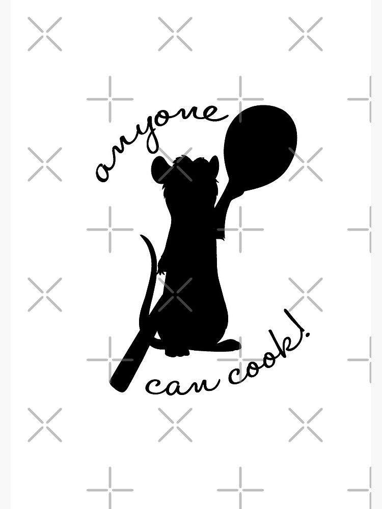 "anyone can cook!" Spiral Notebook by gretchybear Redbubble