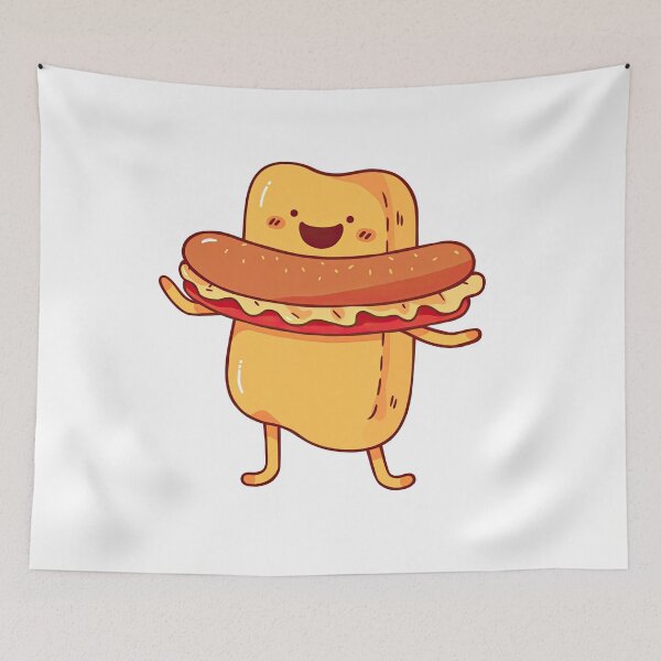 Item preview, Cute walking Hot-dog panini designed and sold by Sara-Design2.