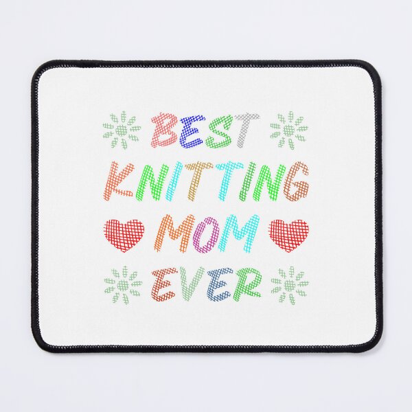 Item preview, Best knitting mom ever - t-shirt design - Sticker Redbubble designed and sold by bluehatgraphics.