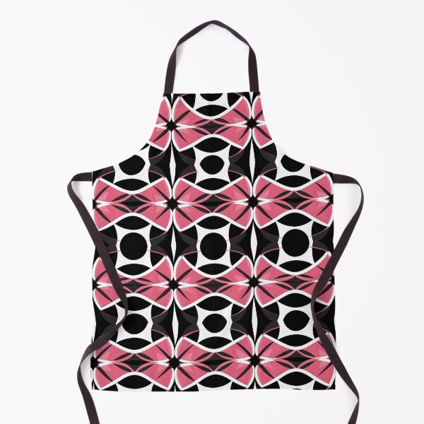 Item preview, Pink and Black Shapes Abstract Pattern  designed and sold by palaco210.