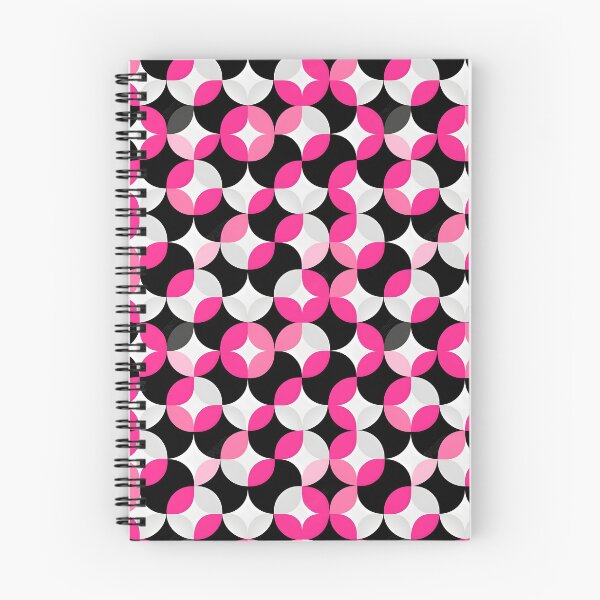 Item preview, Pink and Black Shapes Abstract Pattern  designed and sold by palaco210.
