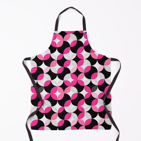 Item preview, Pink and Black Shapes Abstract Pattern  designed and sold by palaco210.