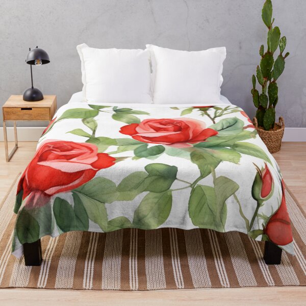 Item preview, Red Roses Nature Pattern designed and sold by trajeado14.