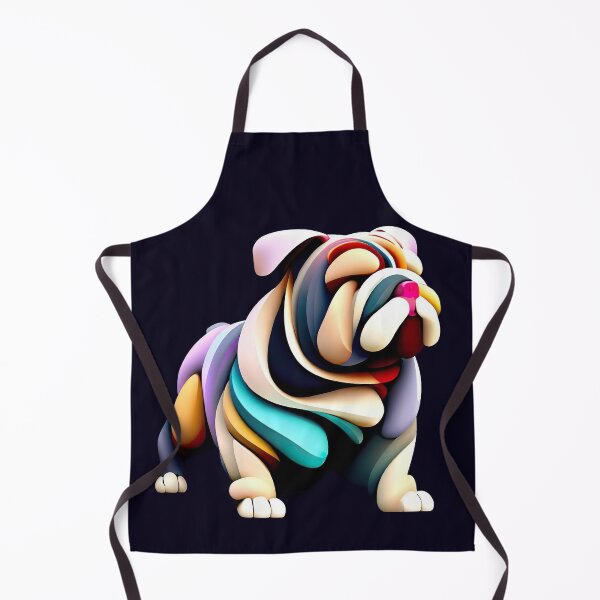 Item preview, Abstract Bulldog in Vibrant and Coloreful Art - Full Dogs Portrait designed and sold by Woof-n-Wear.
